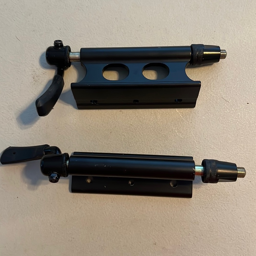 Set of 2 - 100mm Sunlite QR Bike Block Fork Mounts in black